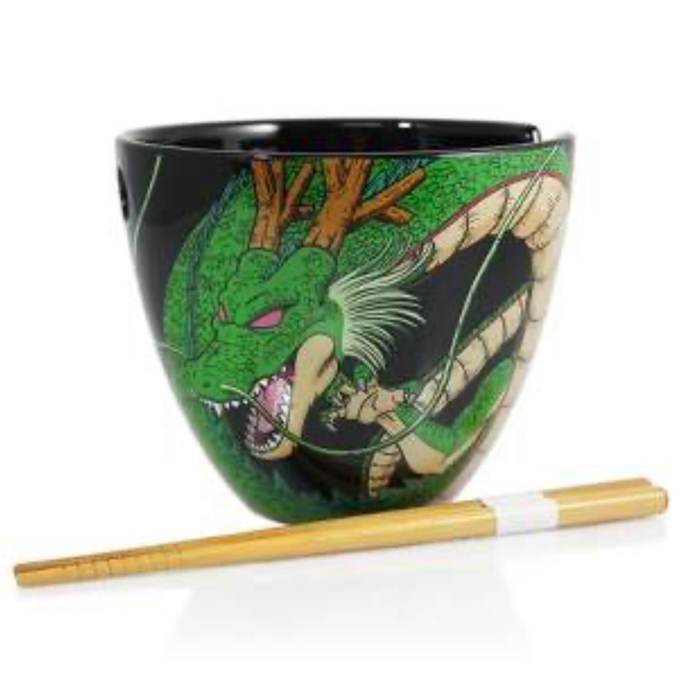 Dragon Ball Super Shenron Ramen Bowl with chopsticks 16 oz
